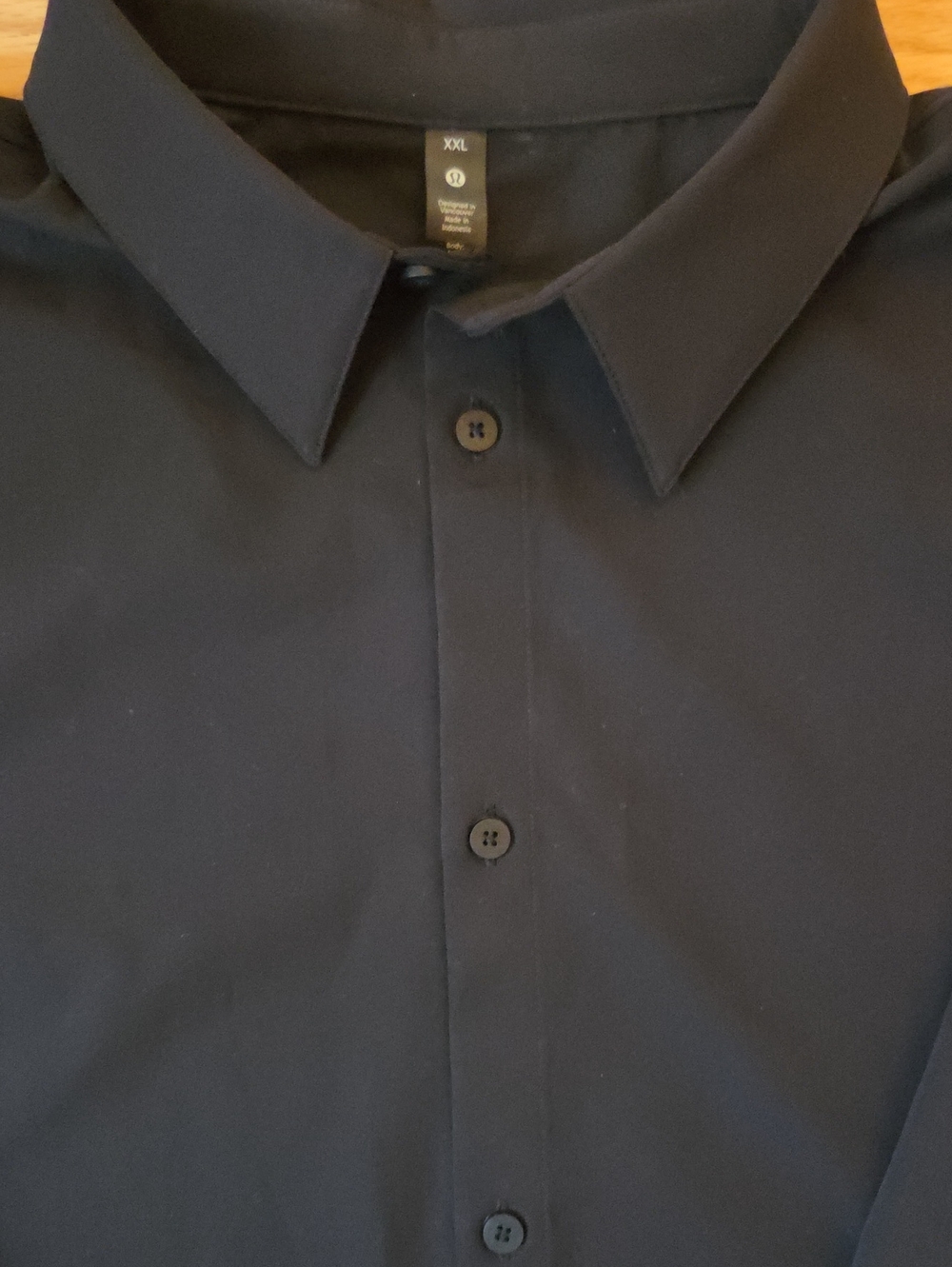 Men's Black Dress Shirt - Classic Button-Down